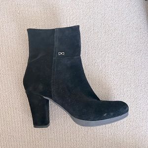 Pons Quintana Suede Ankle Boots - Black